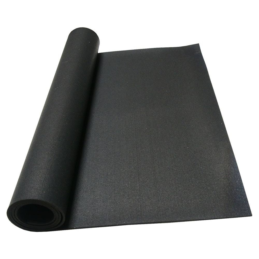 Black 1/4 inch Rubber Flooring O190561