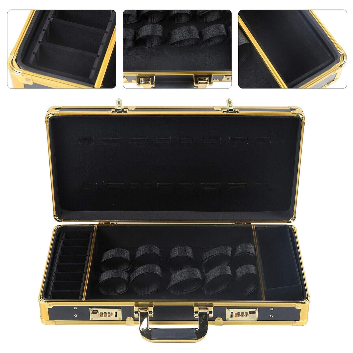 Barber Case Suitcase Carrying Case for Clippers Trimmers Scissors Combs Tools R670513