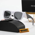 Black and White Letter Polarized Sunglasses N53618