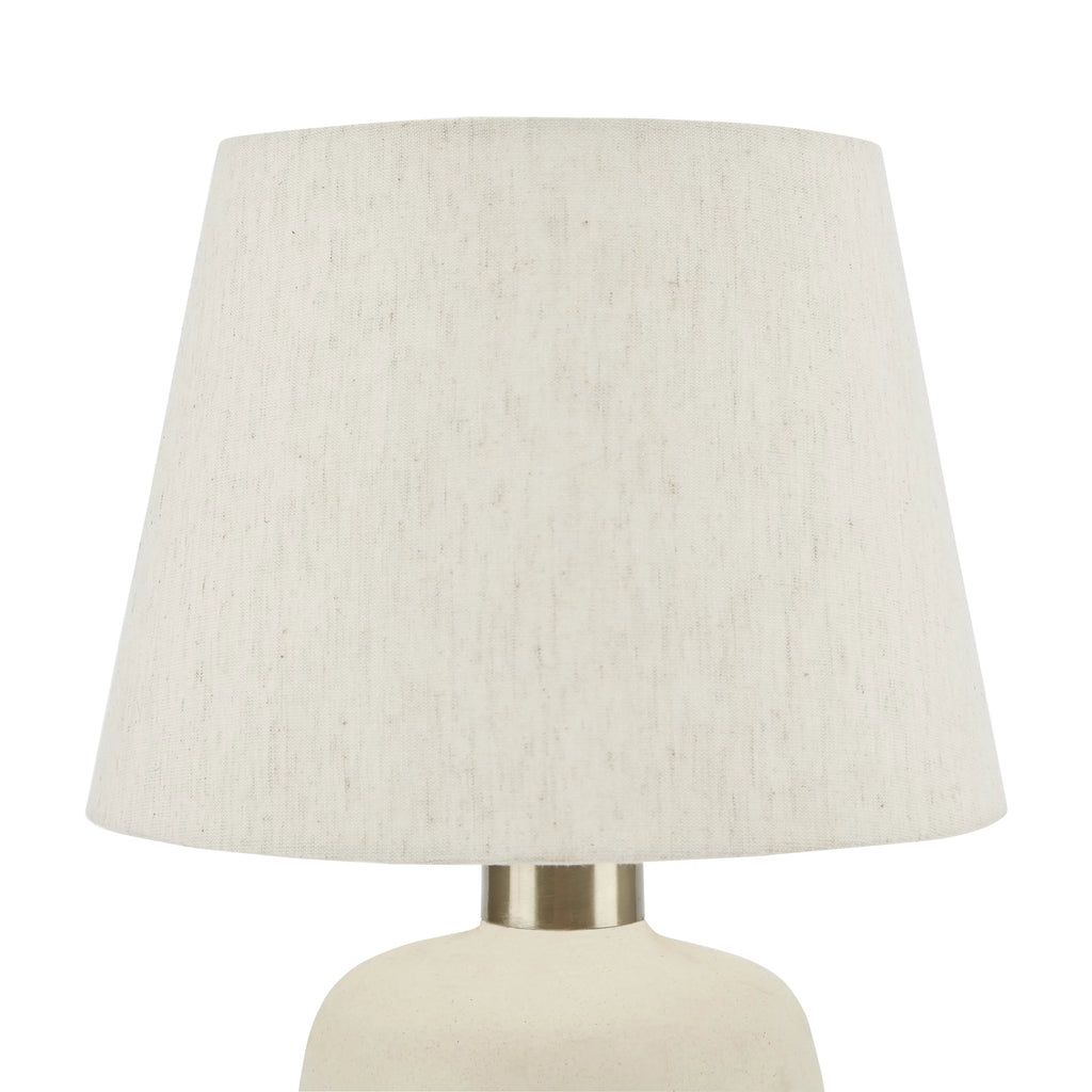 16" Natural Carved Ceramic Accent Table Lamp X515