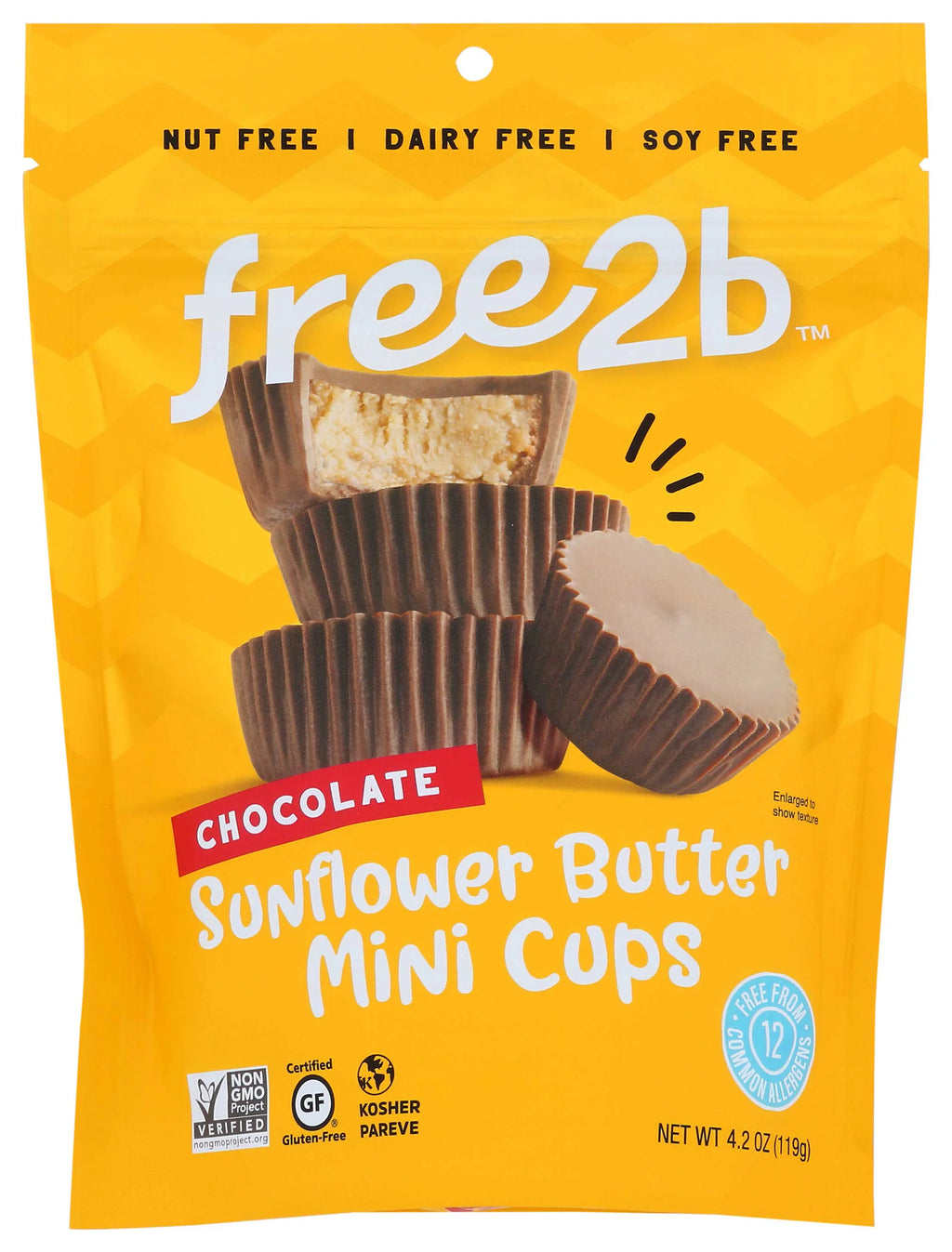 Dark Chocolate Sunflower Butter Mini Cups N301