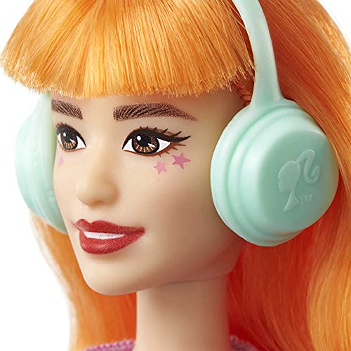 Music Producer Doll with Orange Hair, Tee, Jacket & Jeans T219762
