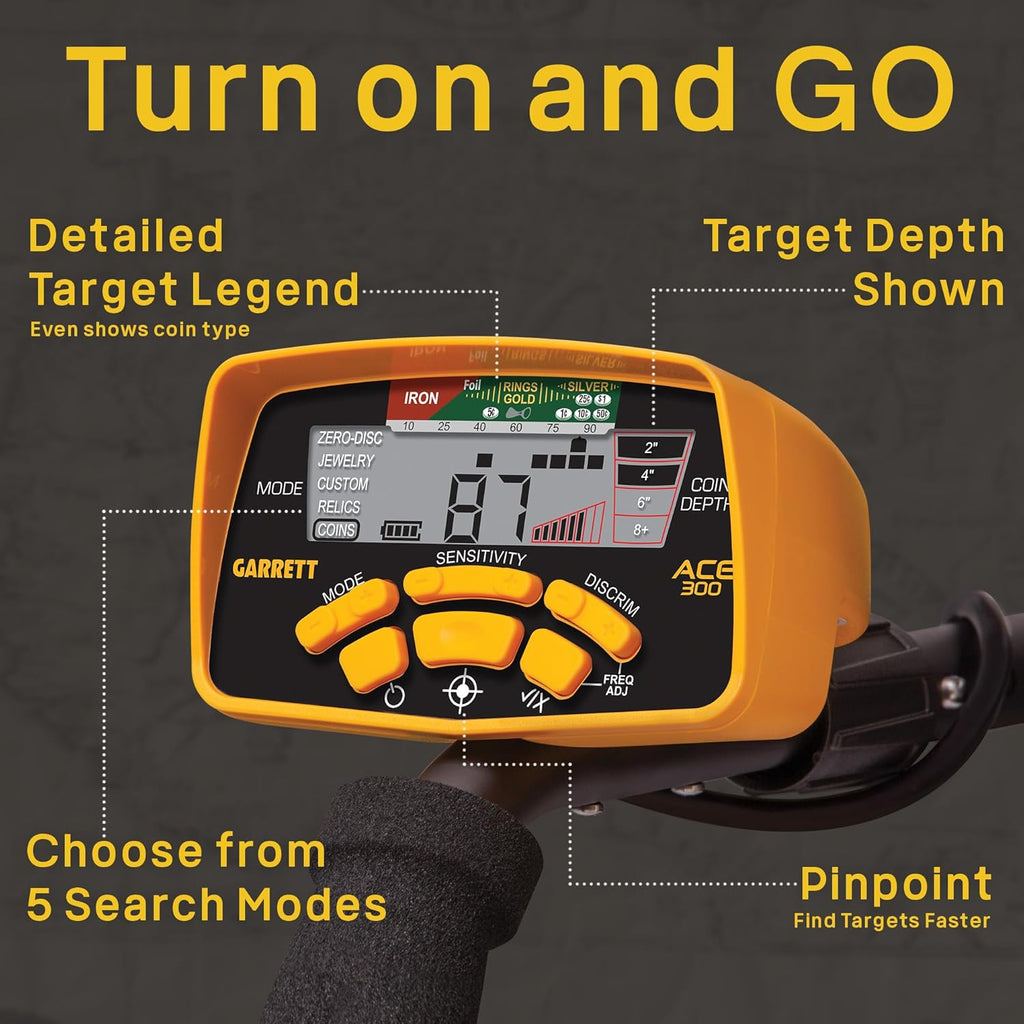 Metal Detector with Waterproof Coil O2878
