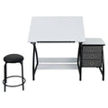 Comet Center With Stool, Black/White P703