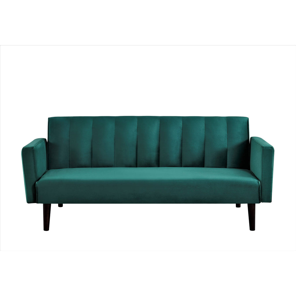 Striped Velvet Sofa Bed Sleeper O697