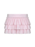 Pink Ruffled Mini Skort Q432657