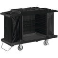 Black Plastic Housekeeping Cart J833