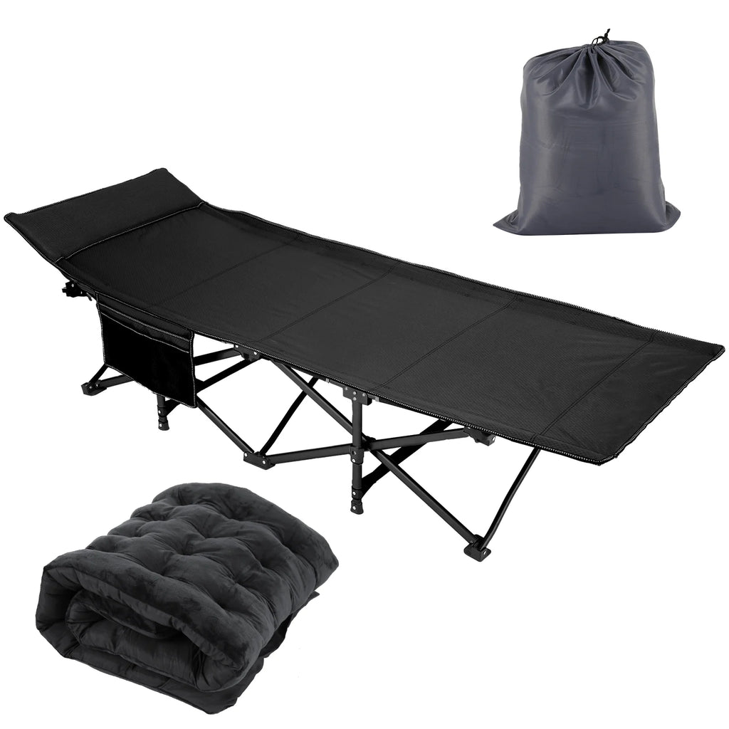 Portable Folding Bed with Removable Thick Mattress and Carry Bag Z33955