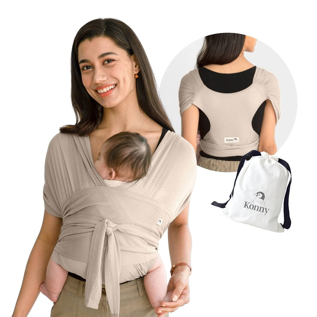 Baby Wrap Carrier, Breathable Infant Sling, Mint, 2XS, Pack of 2 N98941