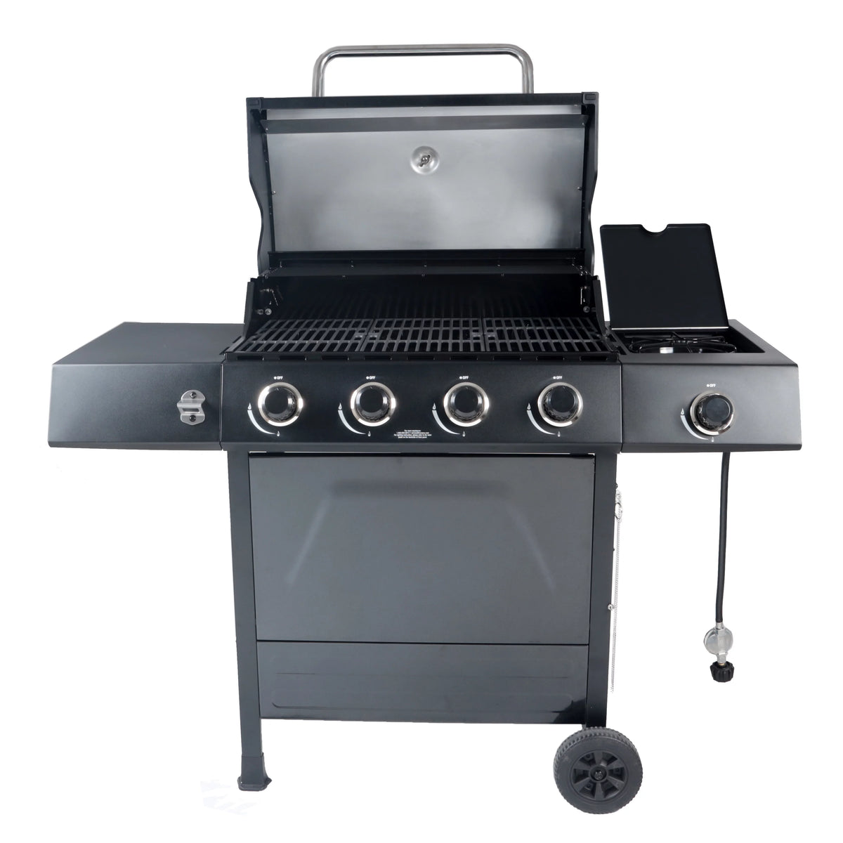 4-Burner Propane Gas Grill with Side Burner J76436