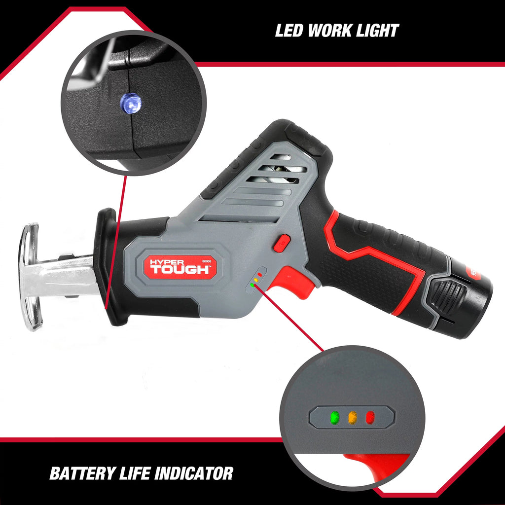 12V Max Lithium-Ion Compact Reciprocating Saw with Battery and Charger I941585