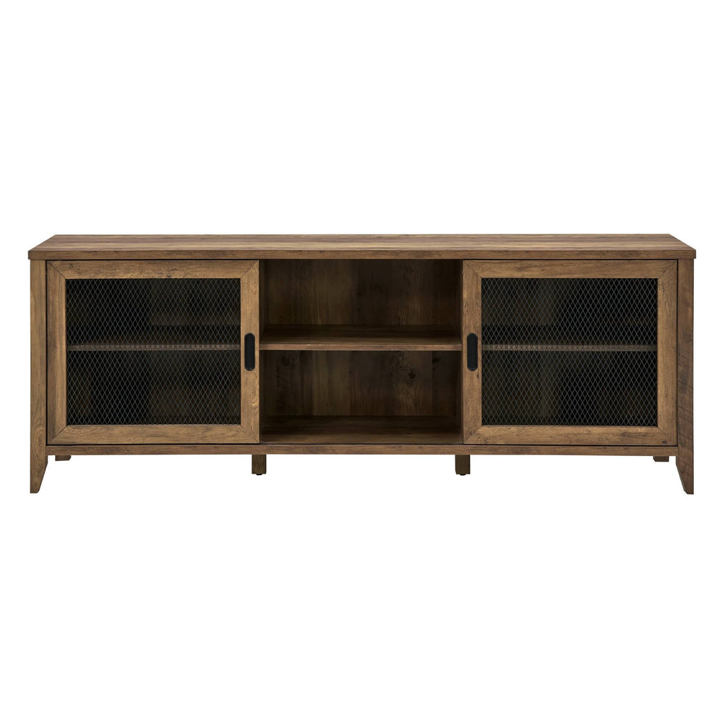 Industrial Sliding Mesh Door TV Console B718