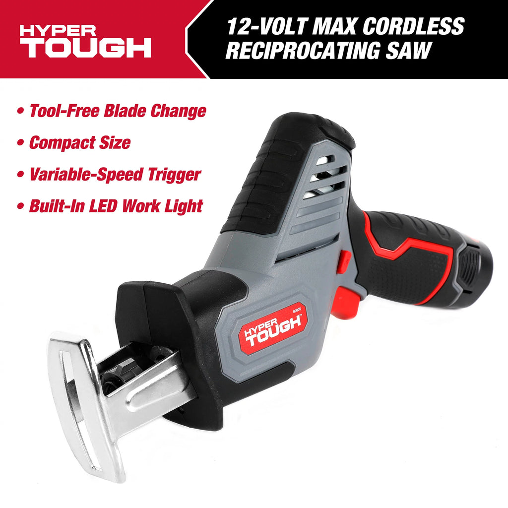 12V Max Lithium-Ion Compact Reciprocating Saw with Battery and Charger I941585