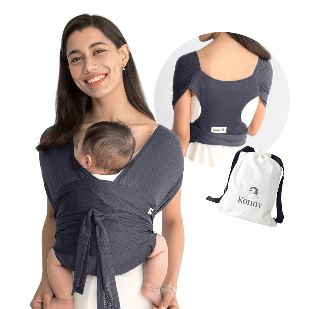 Baby Wrap Carrier, Breathable Infant Sling, Mint, 2XS, Pack of 2 N98941