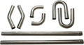 Stainless Steel T304 8PCS 2.5" Mandrel Pipe Straight and U-Bend Kit D86027