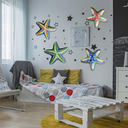 Peach Iron Starfish Wall Decor X2994