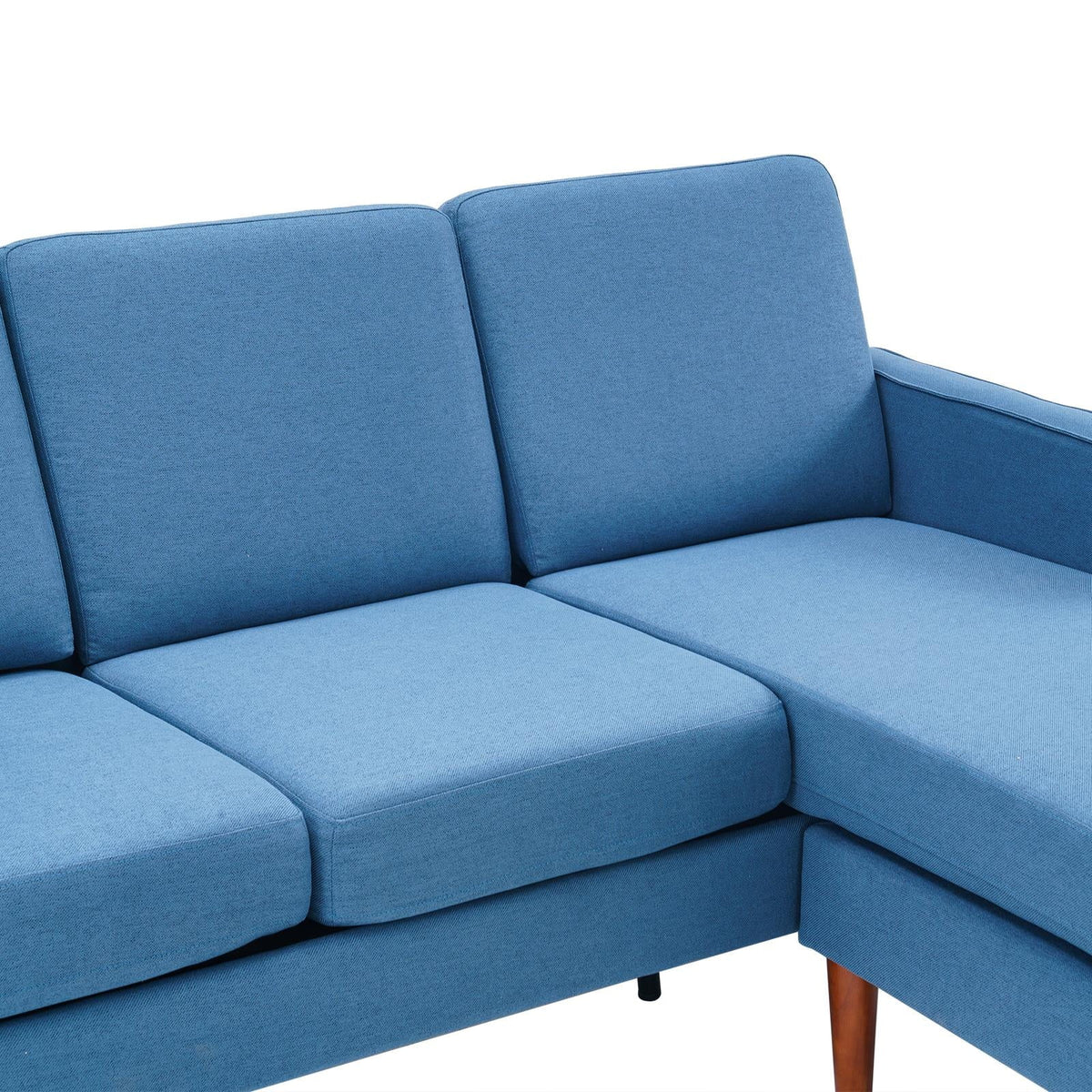 L Shaped Linen Fabric Convertible Sectional Sofa C862349