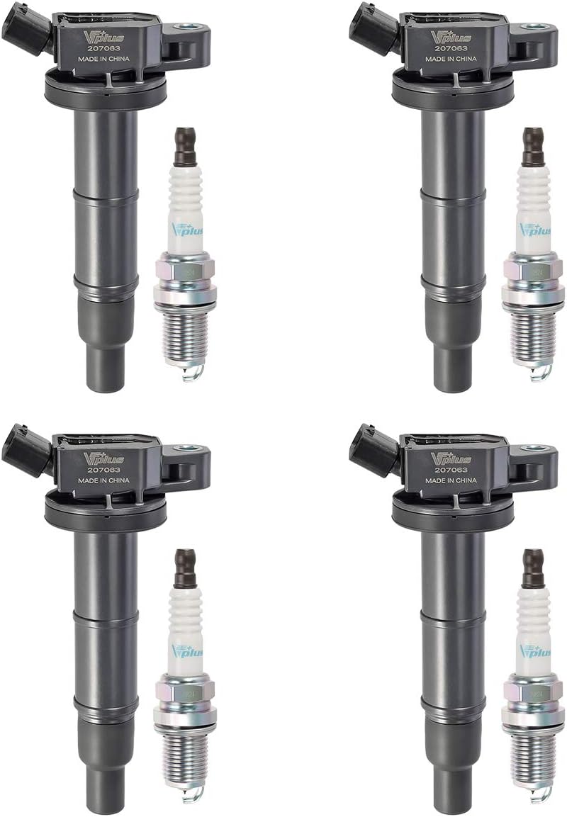 Set of 4 Ignition Coils & Spark Plugs H6707