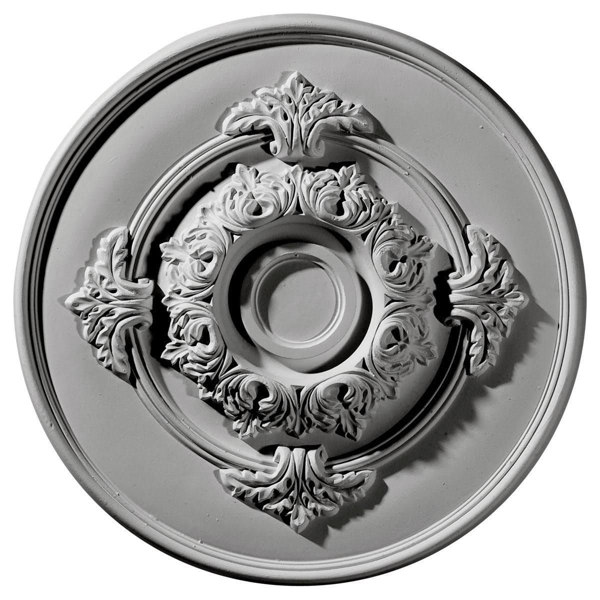 13 3/4x22OD x 1x22P Ceiling Medallion Hand-Painted Cloud Burst Crackle X526368