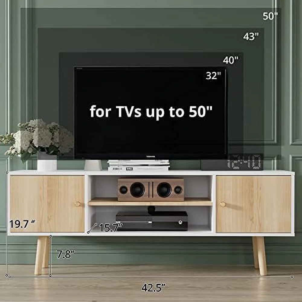 Black Small TV Stand for 50 inch TV X8196
