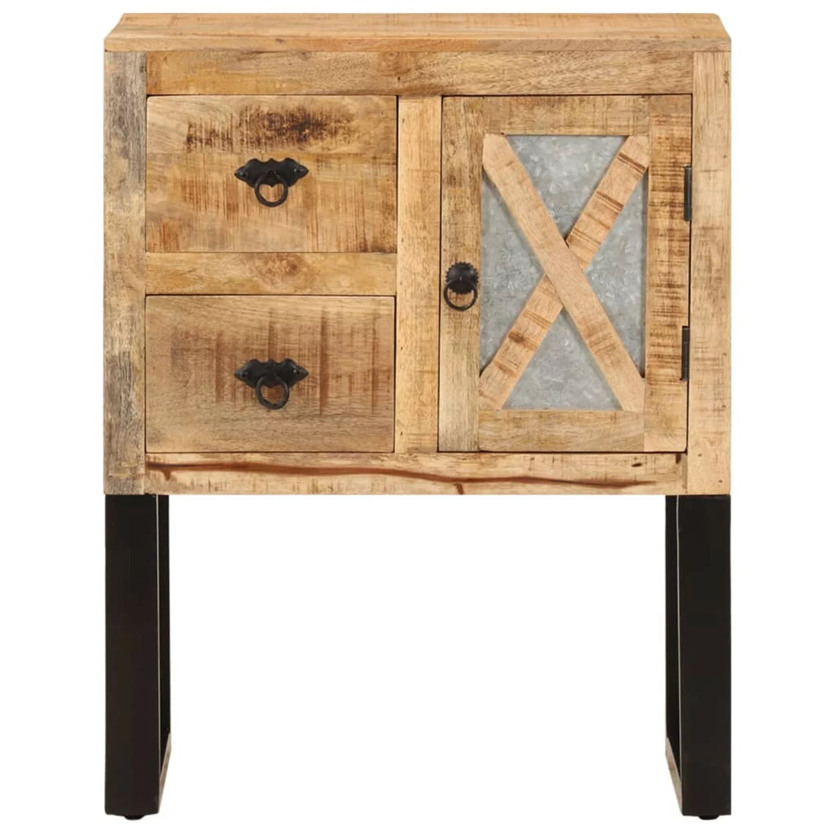 Mango Wood Sideboard with 1 Door and 2 Drawers F240769