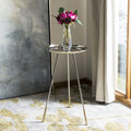Nickel and Gold Tripod Leg Side Table Pack of 2 F3018