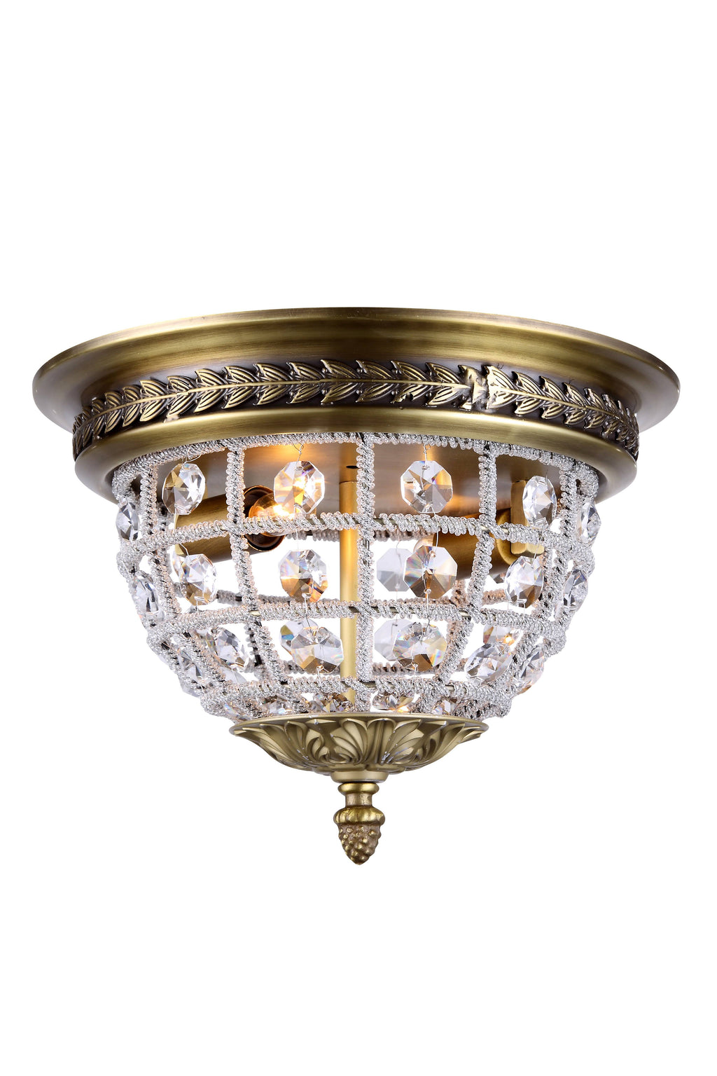French Gold 2-Light Flush Mount U1544