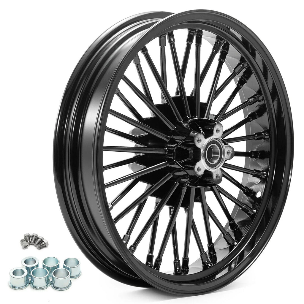 21x3.5 18x5.5 Fat Spoke Wheels Rim for Harley Dyna Wide Glide FXDWG 2006-2017 P61972