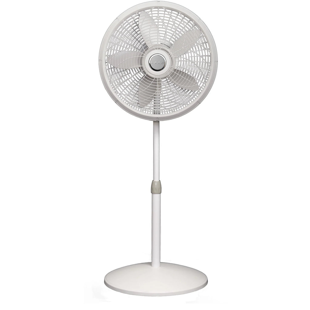 White 18 Inch 3-Speed Oscillating Pedestal Fan P1908