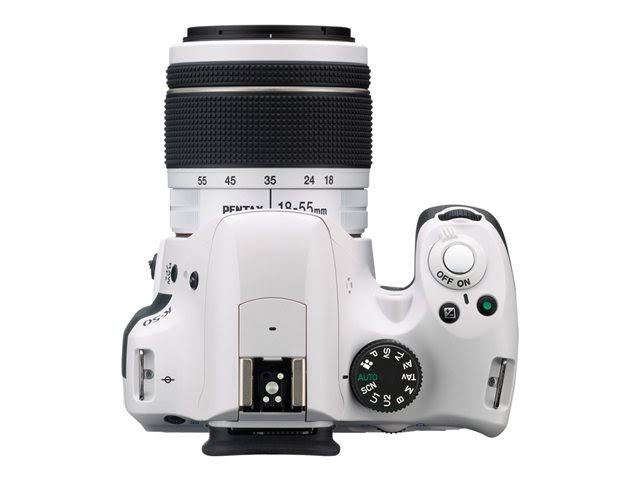 White 16.3 MP Digital SLR Camera with 18-55mm and 50-200mm Lenses G70542