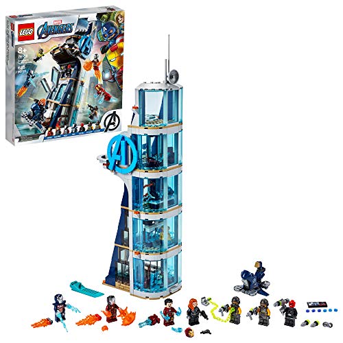 Avengers Tower Battle Building Toy with Superhero Minifigures (685 Pieces) L485