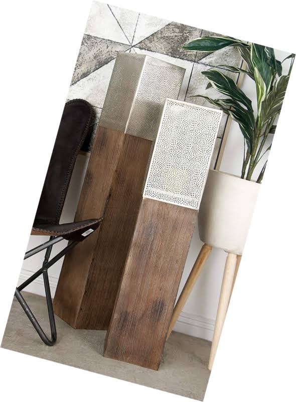 Wood Metal Floor Hurricane R61206
