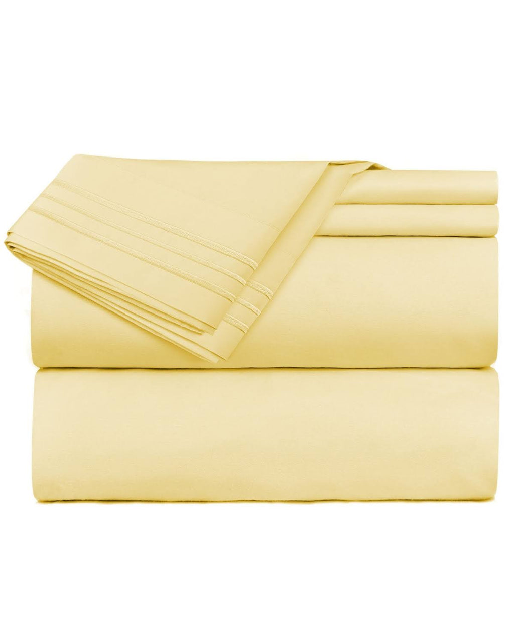 Light Yellow 4 pc. Deep Pocket Sheet Set G888