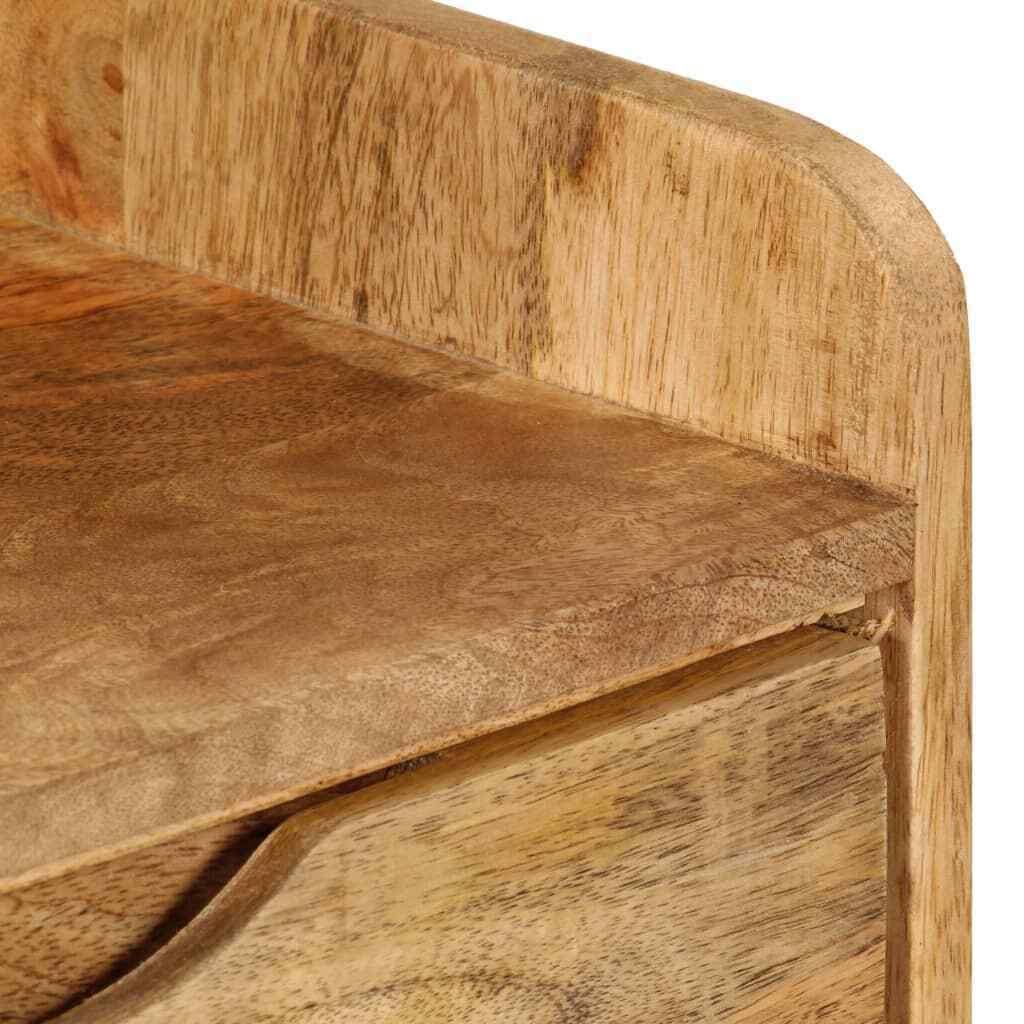 Solid Mango Wood Bedside Cabinet H2440