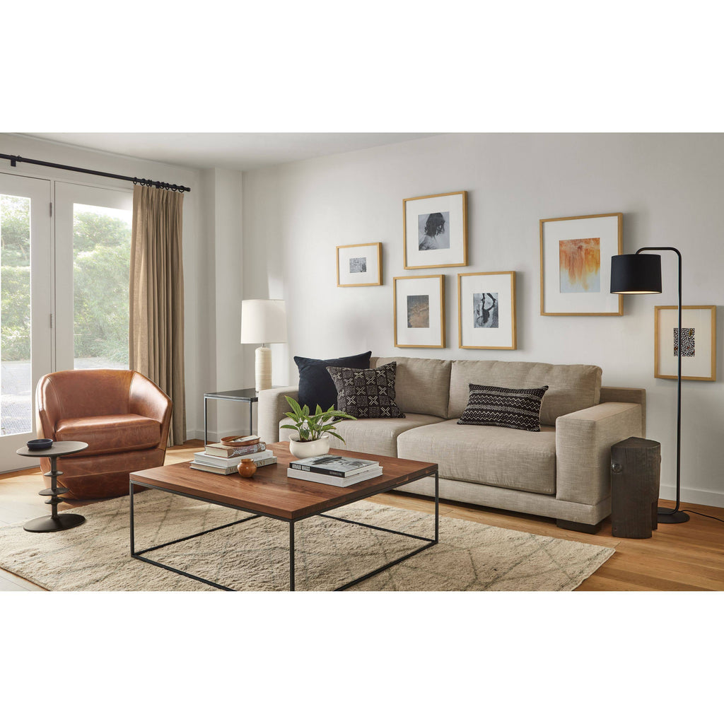 White Venatino Marble Top End Table G851960