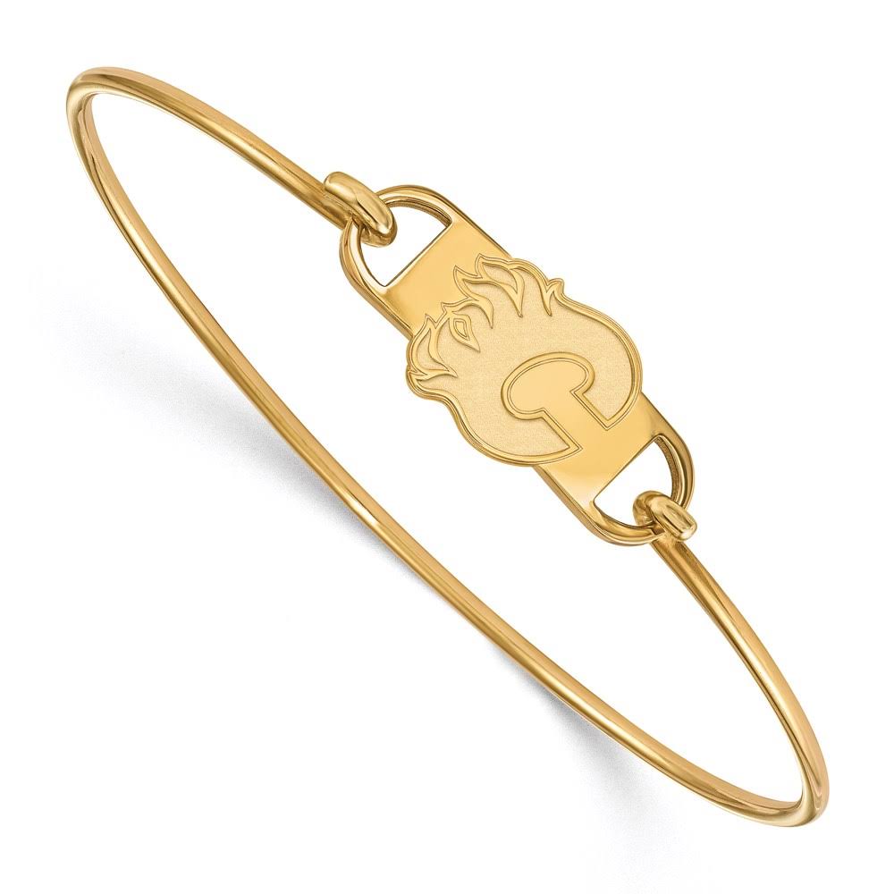14K Yellow Gold Plated Wire Bangle A157