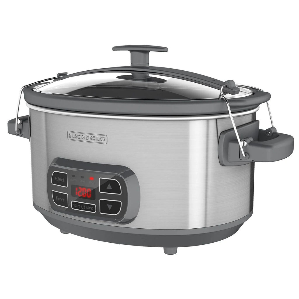 Digital Slow Cooker with 7 Quart Capacity, Stainless Steel G685261