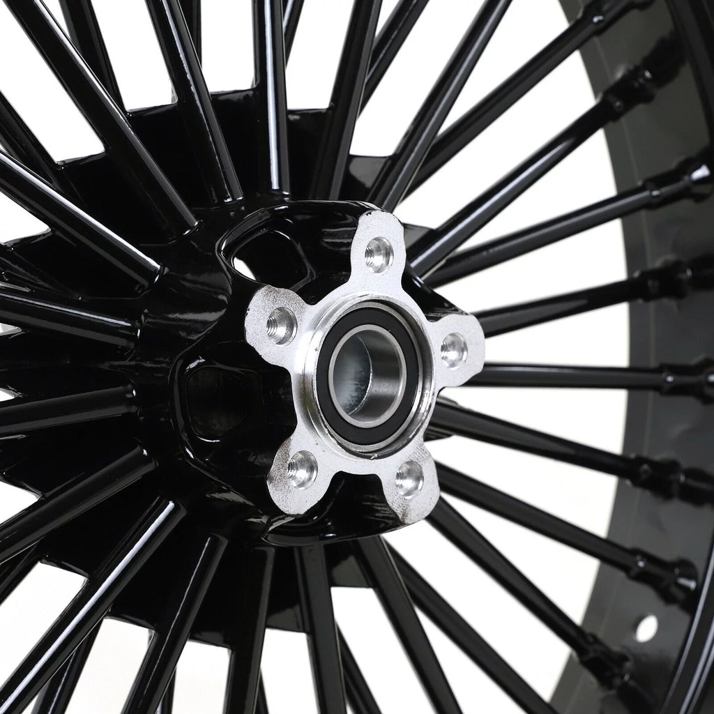 21x3.5 18x5.5 Fat Spoke Wheels Rim for Harley Dyna Wide Glide FXDWG 2006-2017 P61972