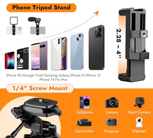 67" Aluminum Phone Tripod with Wireless Remote Carry Bag T11692