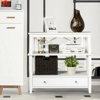 2 Drawer End Table with Storage A274384
