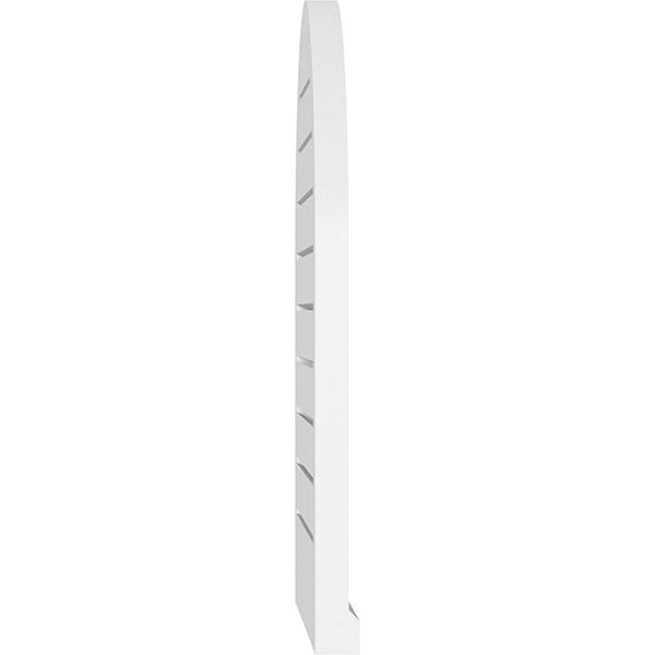 Round Top Surface Mount PVC Gable Vent with Brickmould H576