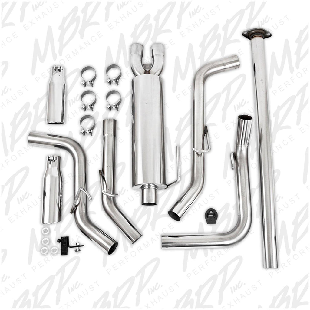 Cat Back Dual Split Side Exit Exhaust System Y7436