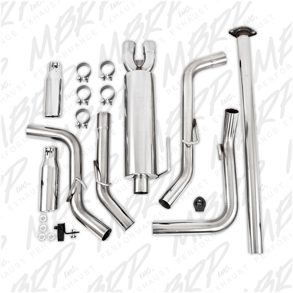 Cat Back Dual Split Side Exit Exhaust System Y7436