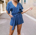 Wrap Front Romper F9147