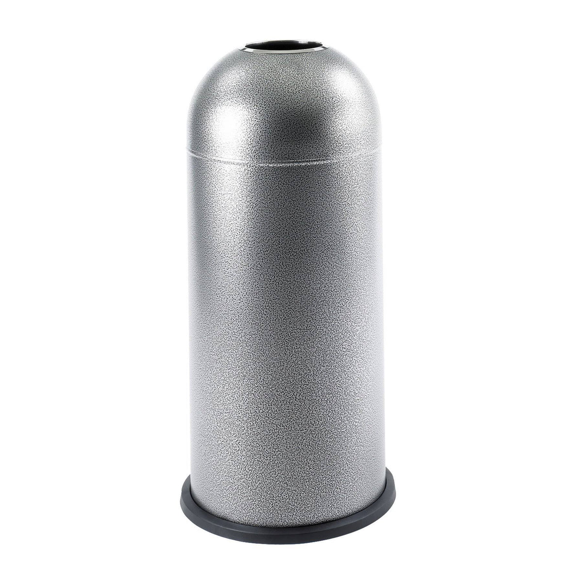 Black Speckle Open Top Dome Trash Can B520