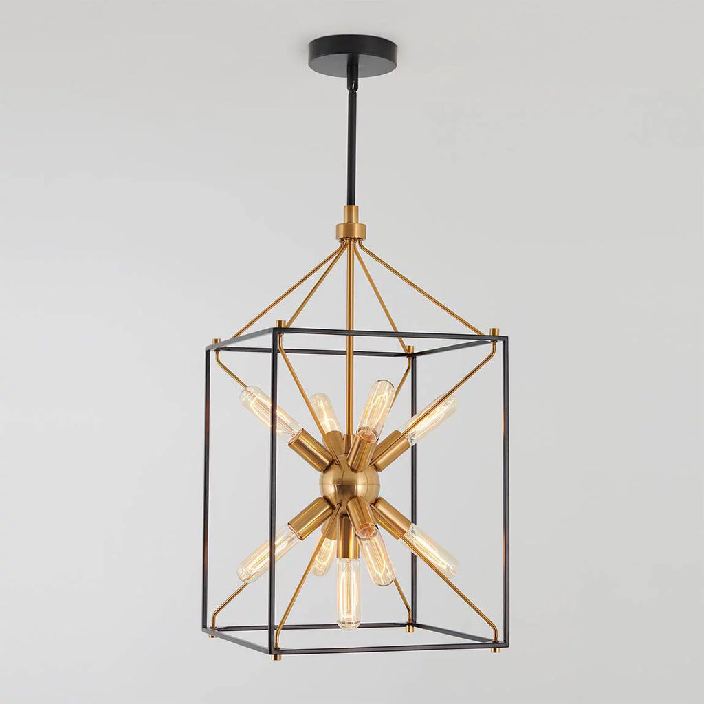 9-light Pendant Black & Gold Z275752