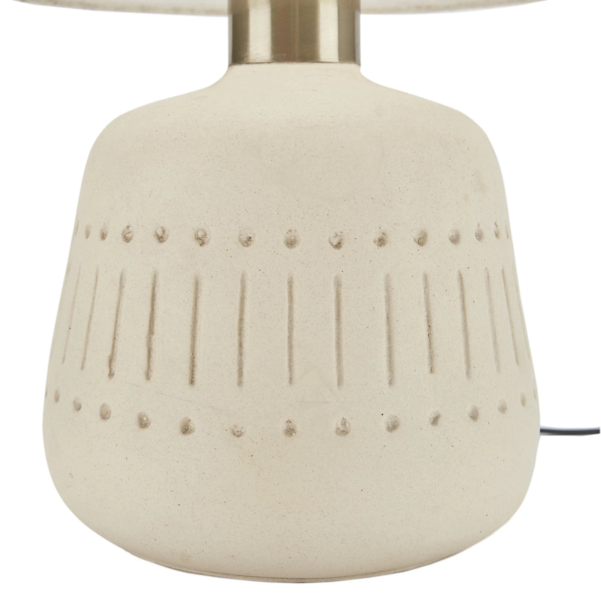 16" Natural Carved Ceramic Accent Table Lamp X515