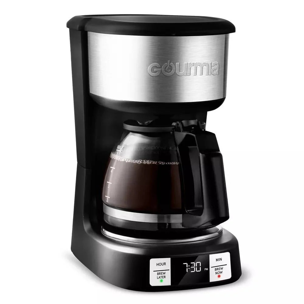 5 Cup Programmable Drip Coffee Maker Black R158