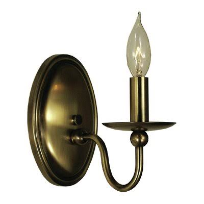 Mahogany Bronze 1-Light Candle Wall Light U92591