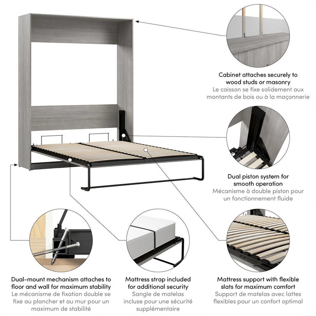 Queen Murphy Bed A598
